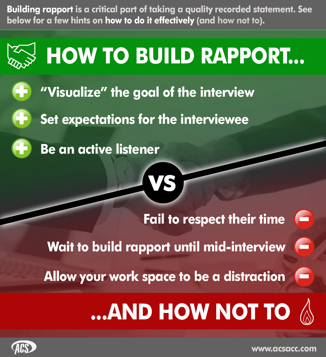 How to build rapport